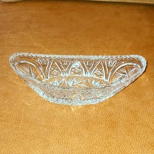 Bohemian crystal glass vase